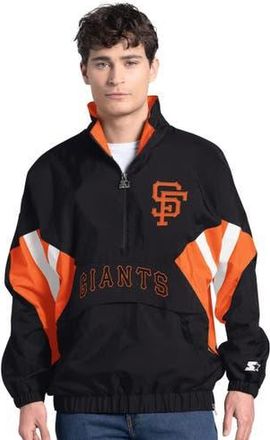 Starter Mens Starter Black San Francisco Giants Cooperstown Chief Half-Zip Pullover at Nordstrom, Size Xxx-Large