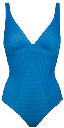 Lidea Linear Code Swimsuit Badeanzug f&uuml;r Damen | blau