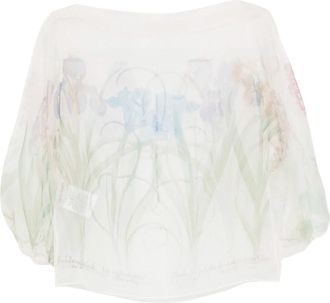 Alberta Ferretti Transparent Organza Shirt