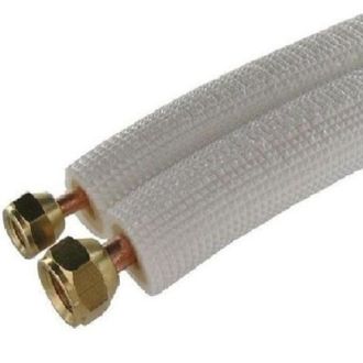 OEM Tuber&iacute;a De Refrigeraci&oacute;n De Doble Tubo De 4 Metros - Conexiones De 1/4 Y 3/8 - Di&aacute;metro Del Tubo De 6/10 - Cobre Franc&eacute;s De Alta Calidad