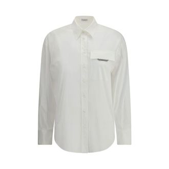 Brunello Cucinelli White Cotton Womens Shirt