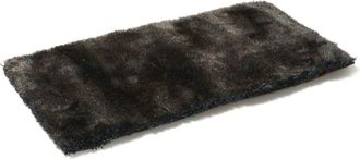 Moycor Alfombra bicolor marrón y azul, 170x240 cm