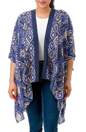 MARCUS ADLER Abstract Duster in Blue at Nordstrom Rack