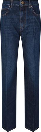 Pinko Wanda Wijde Pijpen Jeans - Dames - Regular Fit Jeans - Blauw - W25 - Denim - Jeans