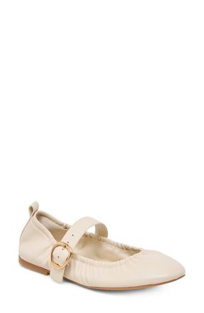 Dolce Vita Caely Mary Jane Flat in Bone Leather at Nordstrom, Size 9.5