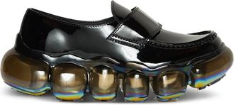 grounds Mocassini Jewelry con suola bubble - Nero