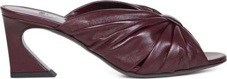 Fendi Arco Sleehakken - Dames - Muiltjes - Paars - 37 EU - Leer - Schoenen