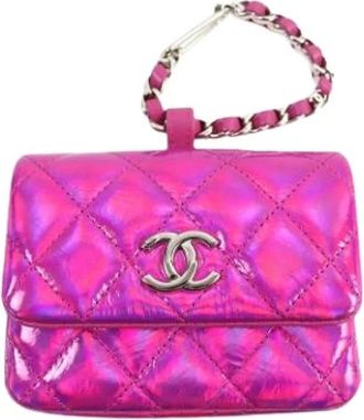 Chanel Pre-owned Mini Bags, female, Pink, Size: ONE SIZE Pre-owned Years Gift 2023 Pouch