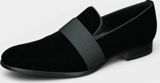 To Boot New York Mens Park Ave Velvet Grosgrain Tuxedo Shoe In Black