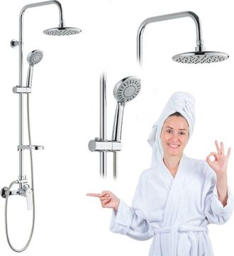 OEM Conjunto De Ducha Ducha De Lluvia Redonda Enna Con Grifo Cromado