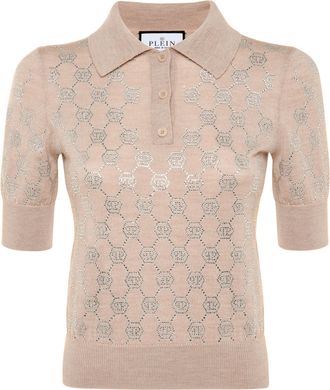 Philipp Plein Pullover Polo-Nek Monogram