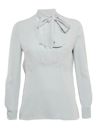 Miu Miu Top con nodo - Grigio