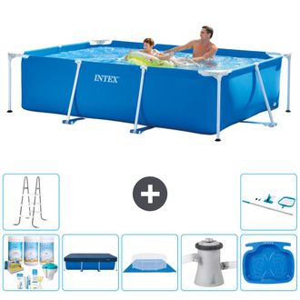 Intex Piscina Con Estructura Rectangular - 260x160x65 Cm - 7-piezas S21118