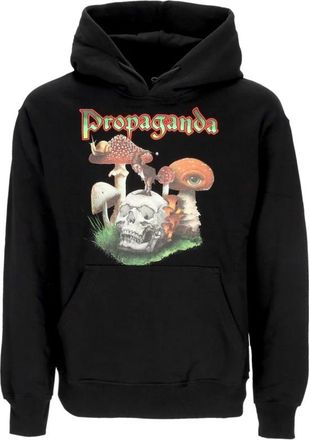 PROPAGANDA Zwarte Hoodie met Kangoeroezak - Heren - Hoodies - Zwart - L - Katoen - Hoodies & sweatvesten
