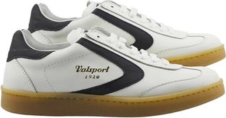 Valsport Schoenen, Dames, Veelkleurig, 38 EU, Wit Zwart Leren Sneakers