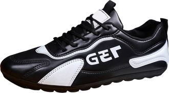 Generic Spring Mens Shoes Fashionable Casual Sneakers Mens Slip On Running Sneakers for Men (Black, 5.5)-2