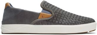 Olukai Mens Leaahi Lauhala Shoes Gray 11.5