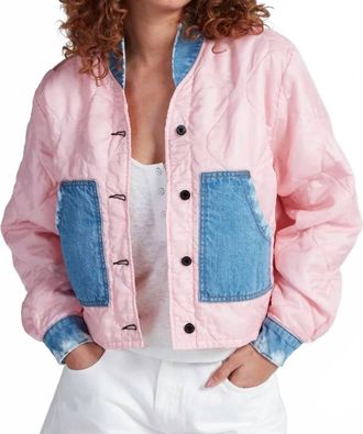 ASKK NY Peak Liner Jacket In Pink Blondie