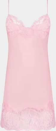 Lise Charmel Deesse En Glam Lace-Trim Silk Crepe Nightie