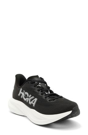 Hoka One One Mach 7 Running Shoe in Black /White at Nordstrom, Size 10.5