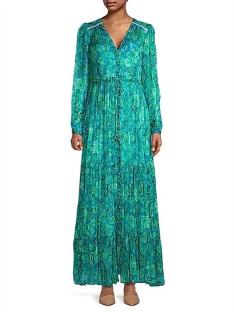 Johnny Was Raquel Silk Maxi Dress In Multicolor