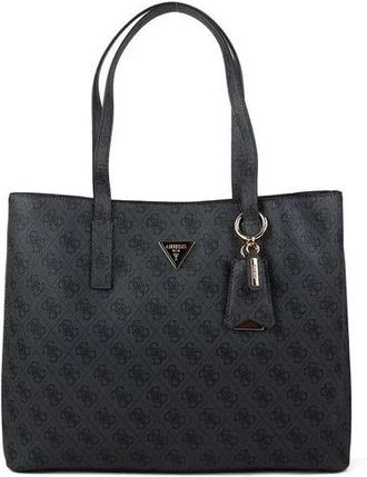 Guess Meridian II Girlfriend Tote - Dames - Shoppers - Grijs - ONE Size - Leer - Tassen
