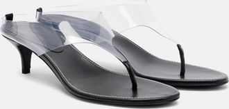 Magda Butrym Leather and PVC thong sandals