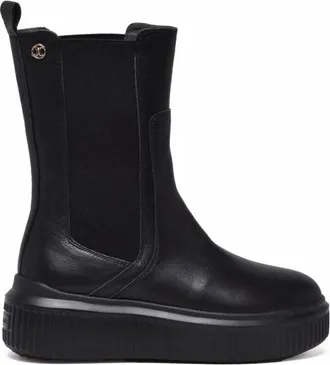 Janet & Janet Schoenen, Dames, Zwart, 39 EU, Leer, Stivaletto