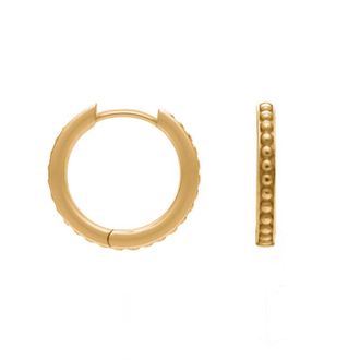 Dower & Hall Medium Dotty Flat Edge Hoop