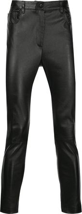 Romeo Hunte slim-fit leather trousers - men - Leather - 32 - Black