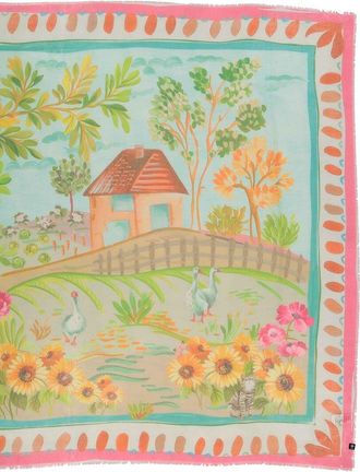 V. Fraas Cottage Life Square Scarf
