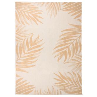 vidaXL Alfombra De Exterior Tejido Plano Estampado De Hoja 200x280 Cm Vidaxl