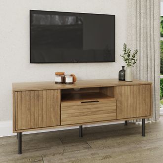 GFW Nervata TV Unit in Light Oak
