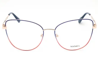 Max & Co. MO5018 Cat Eye Metal Eyeglasses - Rose Gold