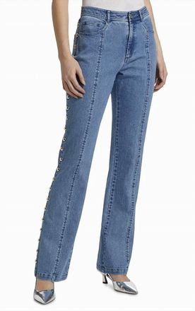Cinq &agrave; Sept Studded Shailene Pant In Blue