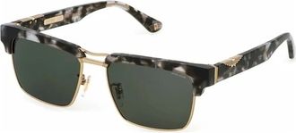 Police Accessoires, Heren, Grijs, ONE Size, Splp 25M Stoere Vierkante Zonnebril