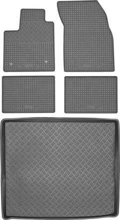 OEM Juego De Alfombrillas De Goma Para Ford Focus Iv Kombi De 2019 + Alfombrilla Para El Maletero