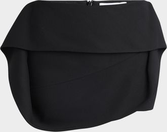 Ferragamo Wool Faille Micro Skirt