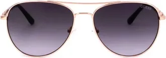 Guess Smoke Gradient Pilot Ladies Sunglasses GF6143 28B 59