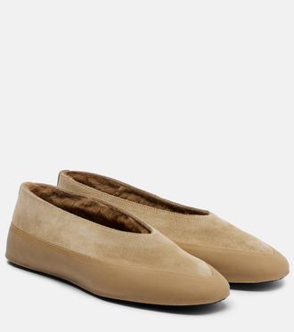 Le Monde Beryl Le Monde B&eacute;ryl Apres Ski shearling-lined suede ballet flats