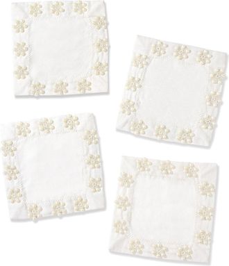 Tiramisu Set Of 4 The Celeste Pearl Cocktail Napkins