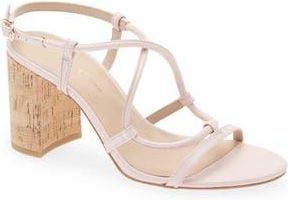 Stuart Weitzman Nilla 75 Block Sandal in Light Blush at Nordstrom Rack, Size 10.5