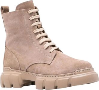 Sergio Moretti Schoenen, Dames, Beige, 39 EU, Su&egrave;de, Enkellaarsjes