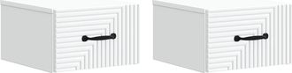 vidaXL Mesita De Noche De Pared 2 Uds. 34,5 X 33 X 20 Cm Vidaxl