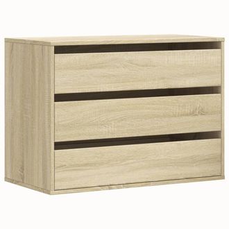 vidaXL Cajonera De Esquina Madera Ingenier&iacute;a Roble Sonoma 80x41x58 Cm Vidaxl