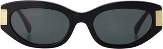 Versace Greca Cat-Eye Zonnebril - unisex - Zonnebrillen - Zwart - 54 MM - Accessoires