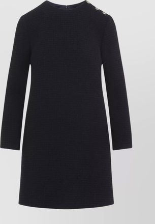 Gucci check tweed dress buttons