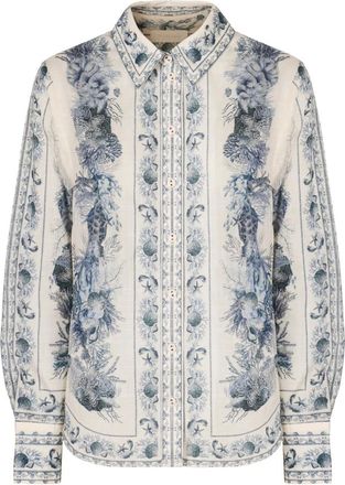 Zimmermann Shirts, female, Blue, L, Wanderlust Body Shirt