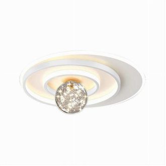 Trade Shop Trade Shop - Copy Of Plafoniera Led 30 W Quadrata Oro Moderno Lampadario Soffitto Luce Naturale 71033