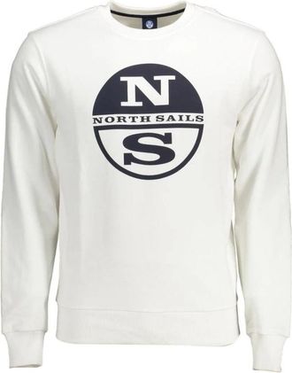 North Sails Crew Neck Sweatshirt - Heren - Sweatshirts - Wit - XL - Katoen - Hoodies & sweatvesten